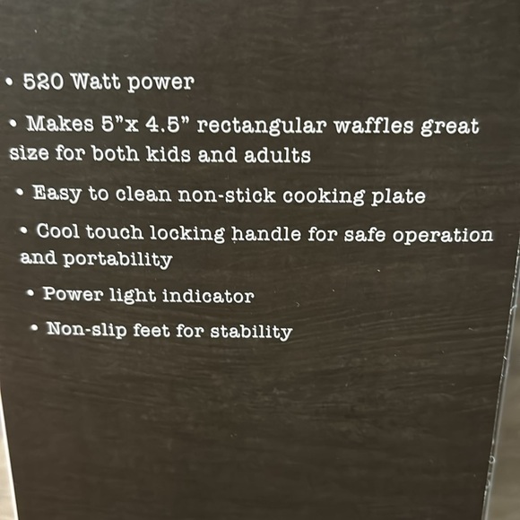 NIB Rae Dunn Non-Stick Waffle Maker and NWOT Syrup Pitcher - Picture 10 of 14